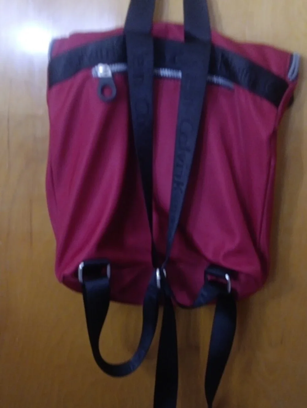 Calvin Klein Red and Black Men's Backpack